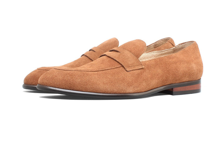 Luxury Suede Handmade Penny Loafers