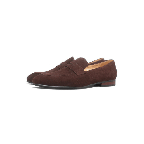 Luxury Handmade Suede Penny Loafers