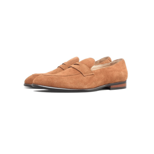 Luxury Suede Handmade Penny Loafers