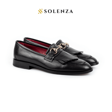 Luxury Black Calf Leather Loafer